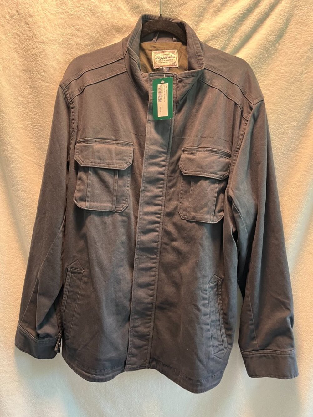 Flag & Anthem Jetson Military Jacket Dark Blue/Grey Size XL NWT